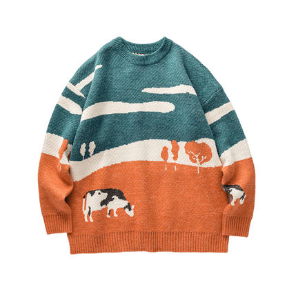 Y2K Vintage Prairie Sweater - Elysium