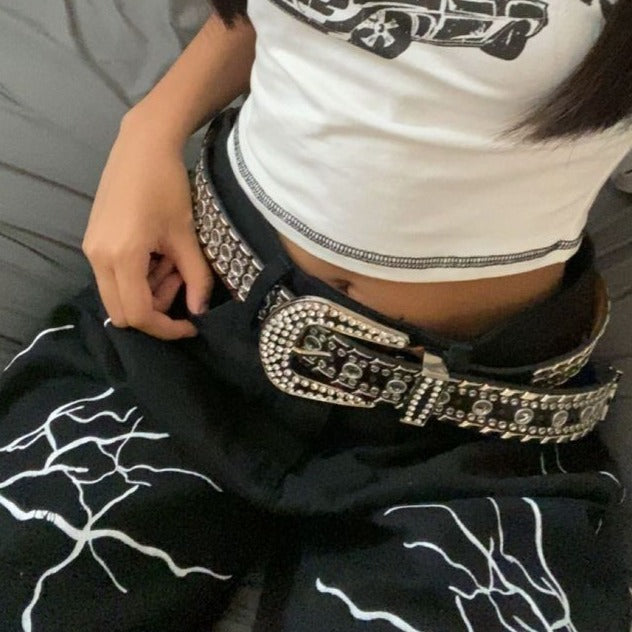 Bedazzled belt clearance