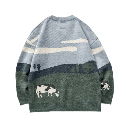 Y2K Vintage Prairie Sweater - Elysium