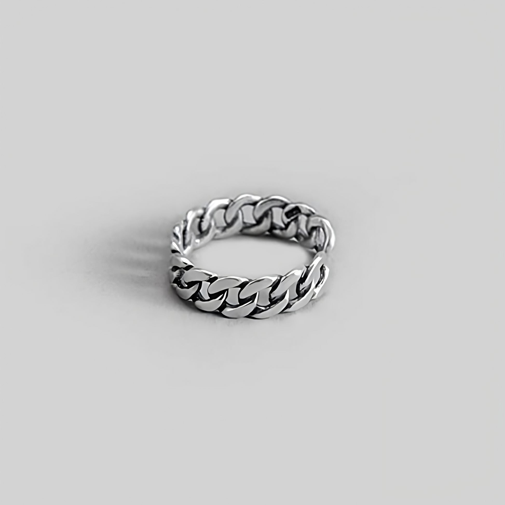 4MM CUBAN CHAIN RING | .925 SILVER - Elysium