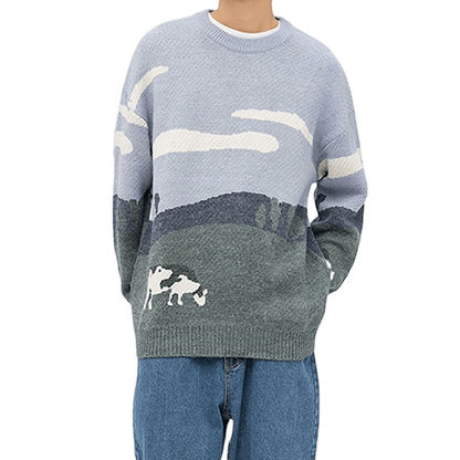 Y2K Vintage Prairie Sweater - Elysium