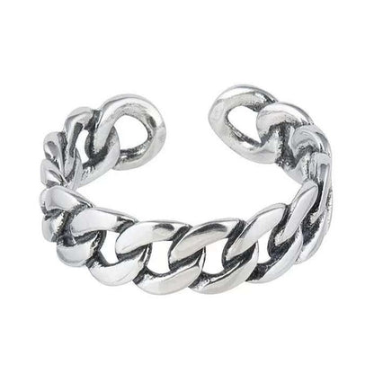 4MM CUBAN CHAIN RING | .925 SILVER - Elysium