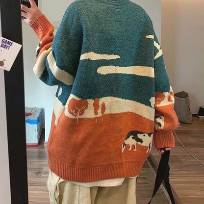 Y2K Vintage Prairie Sweater - Elysium