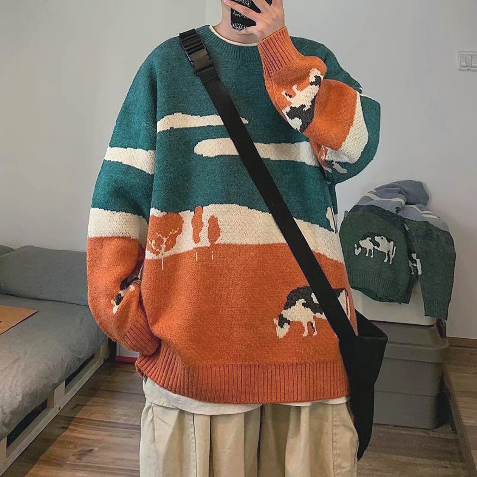 Y2K Vintage Prairie Sweater - Elysium