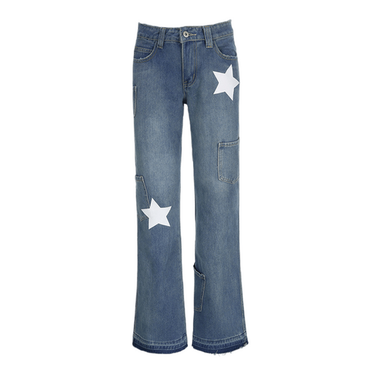 White Star Y2K Jeans - Elysium