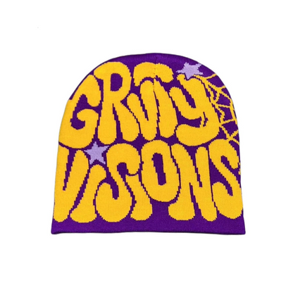 gruty-visions-beanie-purple-yellow