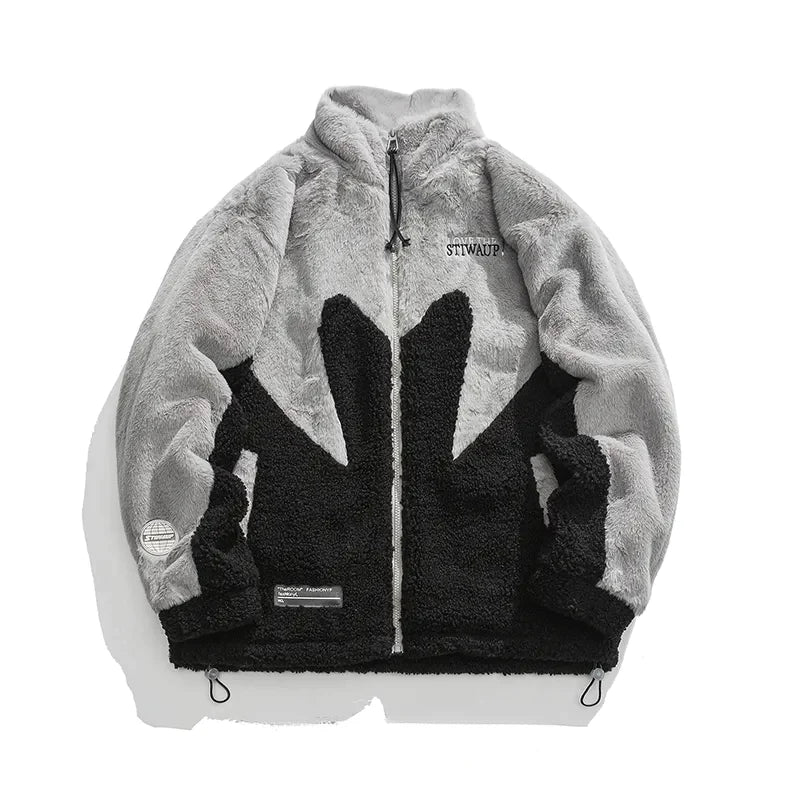 skyline-sherpa-fleece-gray-front