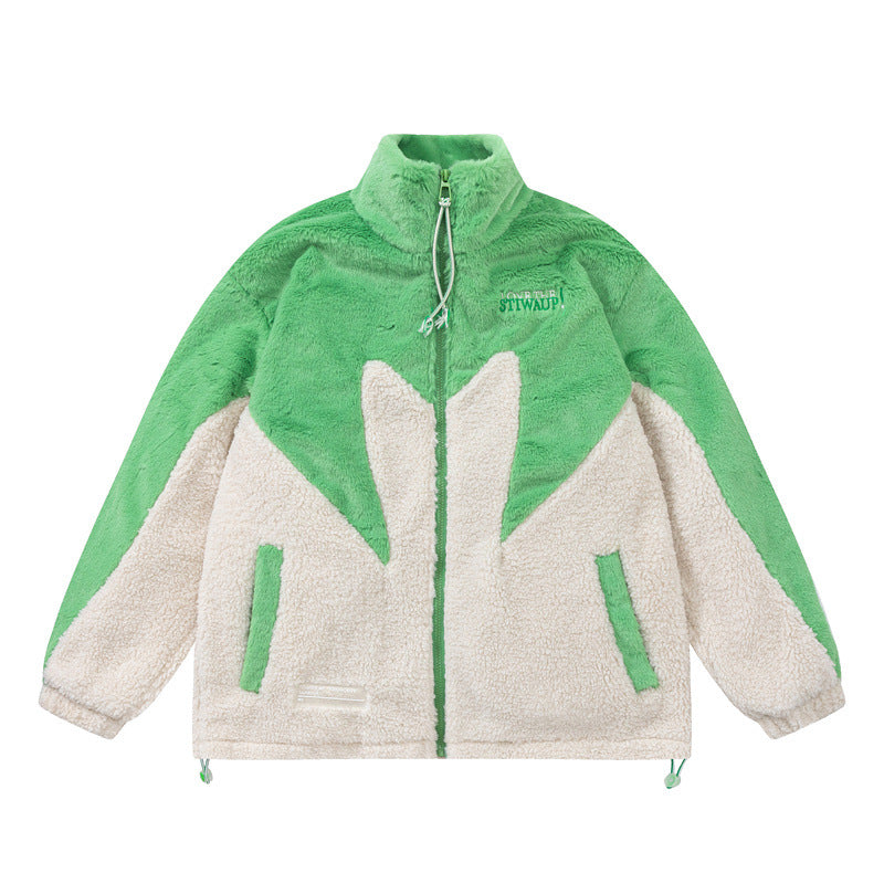 skyline-sherpa-fleece-green-front