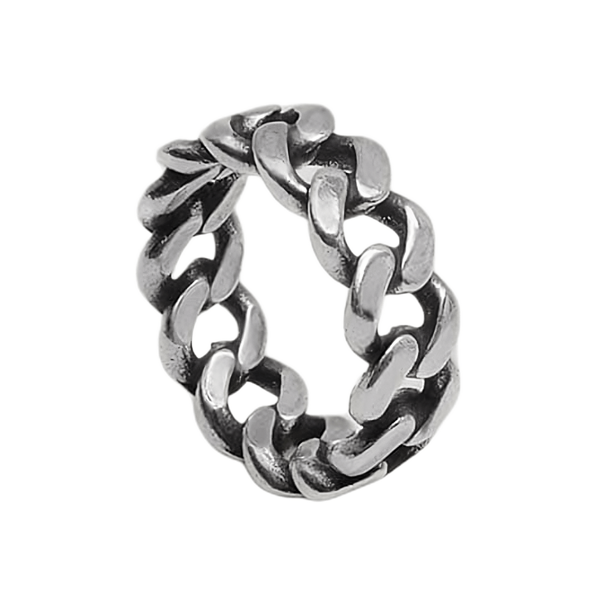 4MM CUBAN CHAIN RING | .925 SILVER - Elysium